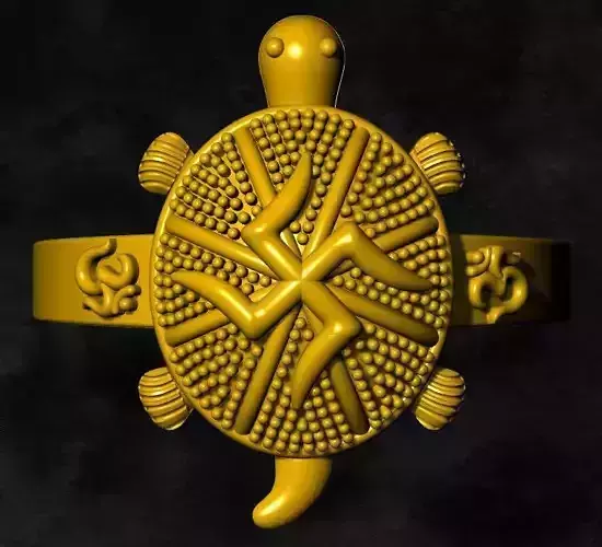 kurmavathar tortoise gold ring silver 
