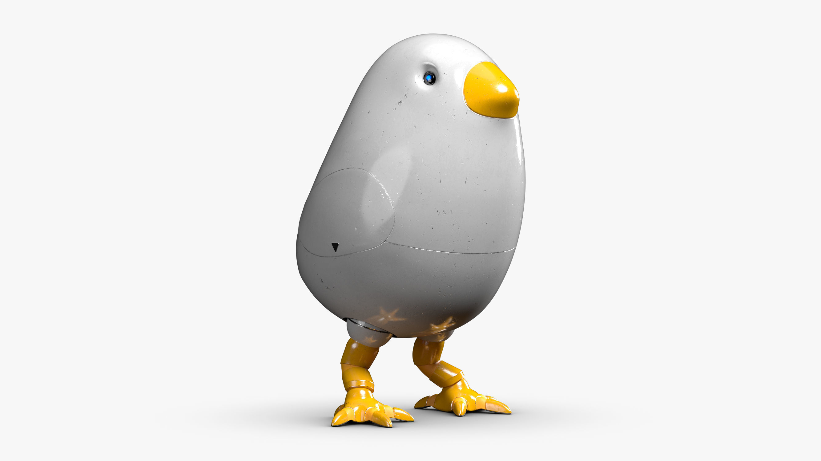 Chicken Robot 3DS Max 3D model_2