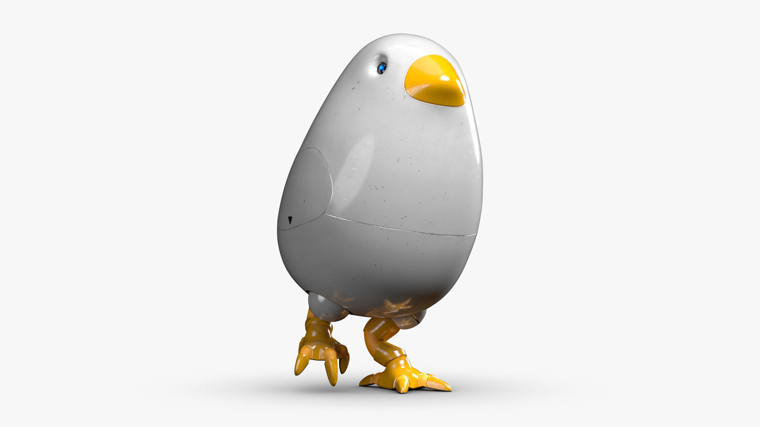 Chicken Robot 3DS Max 3D model_4