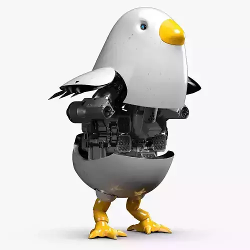 Chicken Robot 3DS Max 3D model