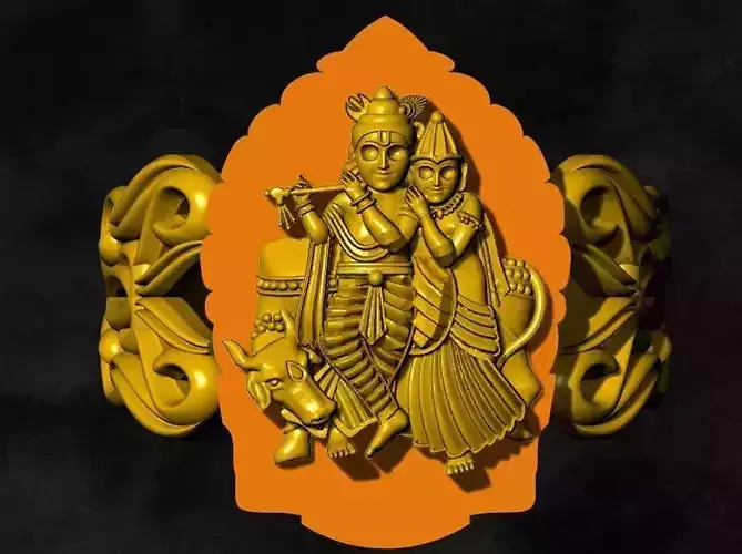 krishna bhagavan gold silver ring jewelry