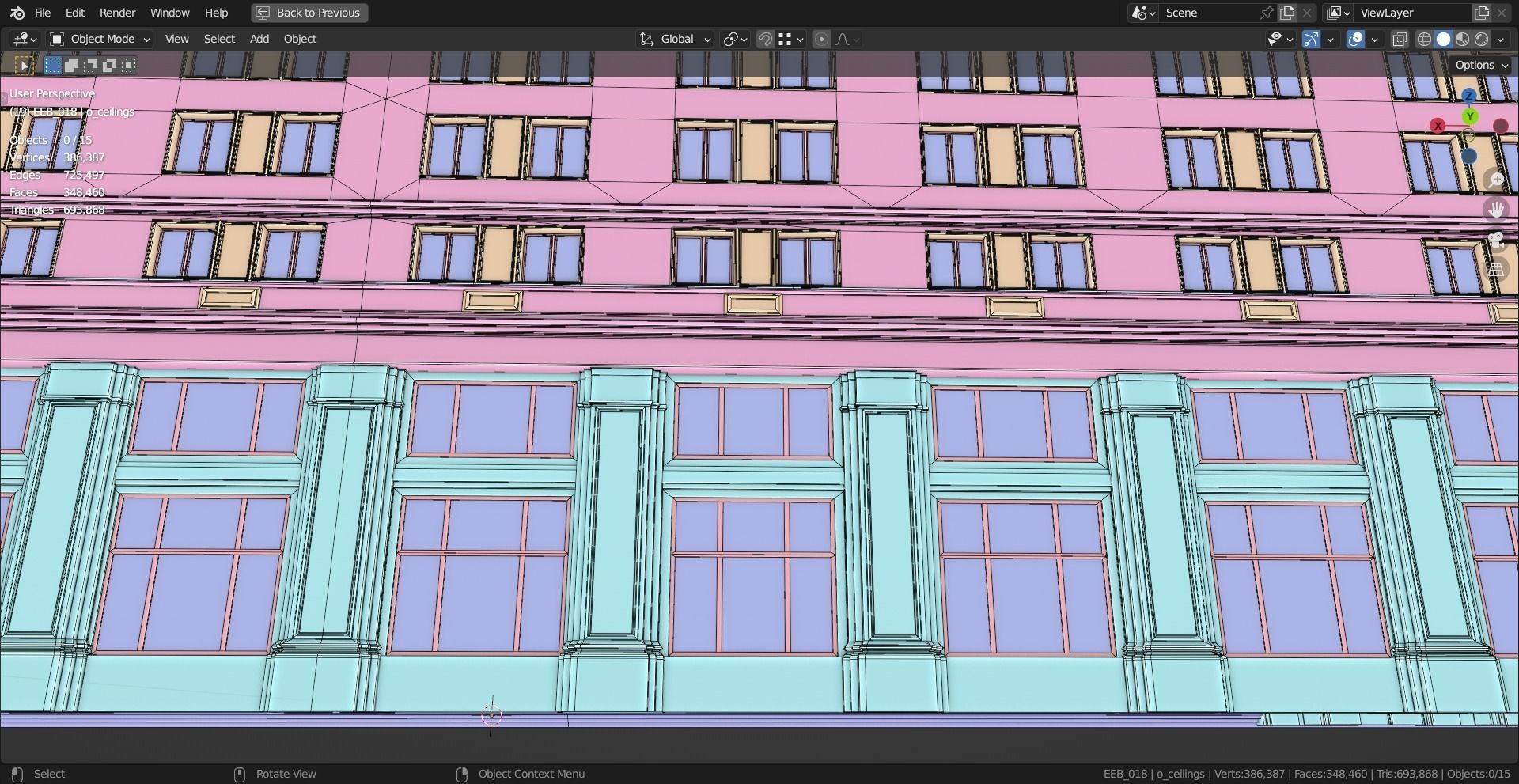 Eastern European Building 018 Low-poly 3D model_18