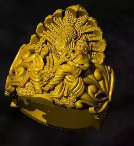 lakshmi narasimha swami gold silver ring jewerly