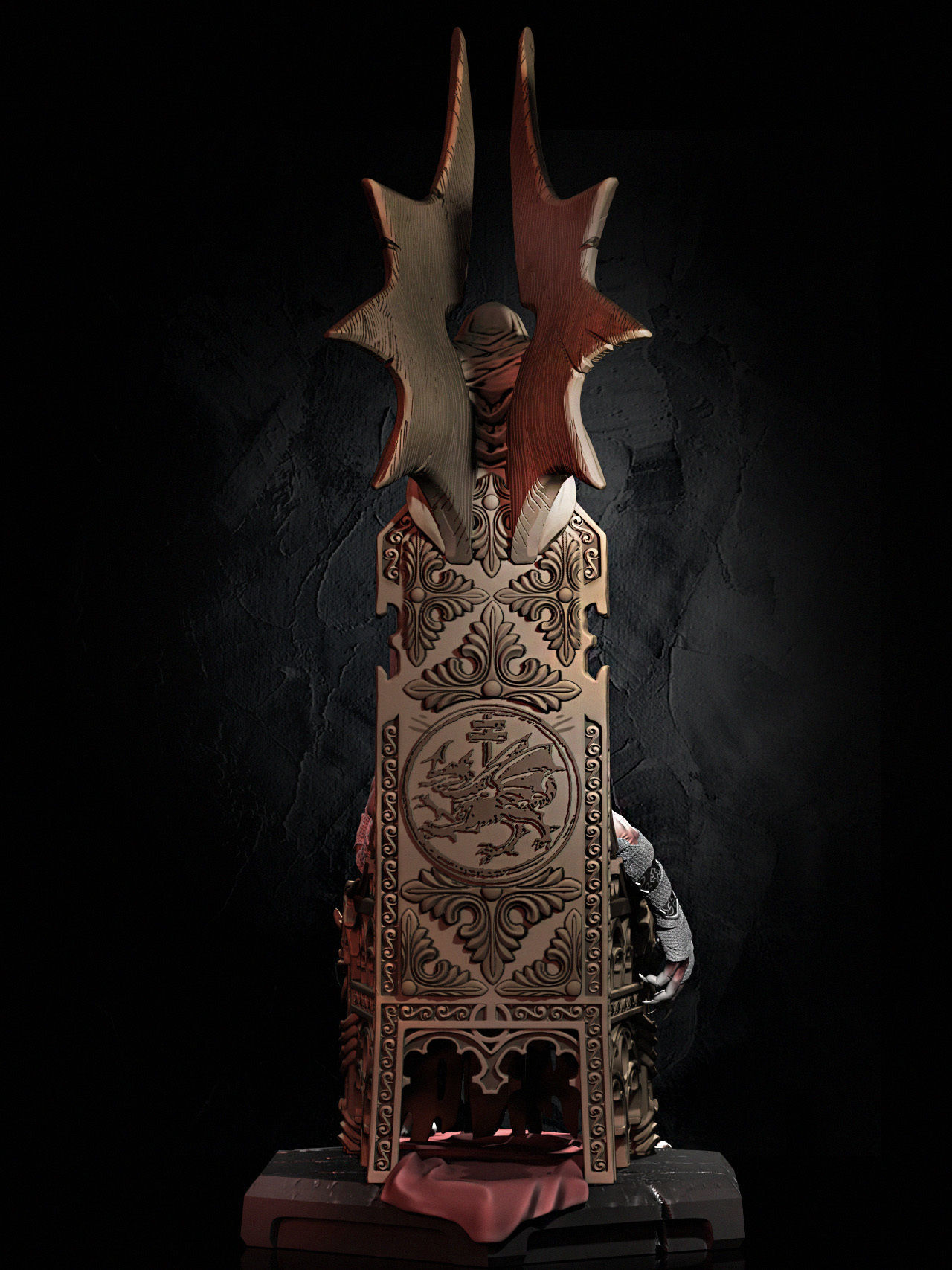 Old Dracula 3D print model_9