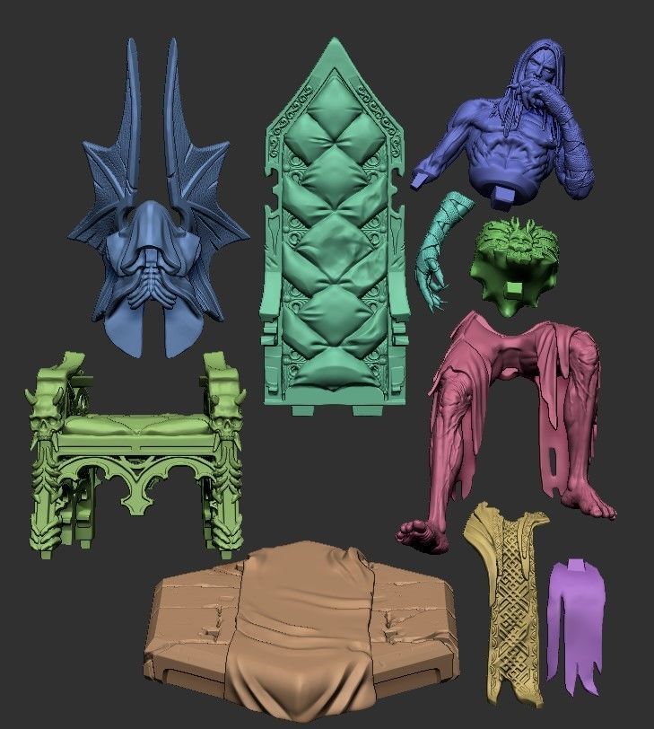 Old Dracula 3D print model_3