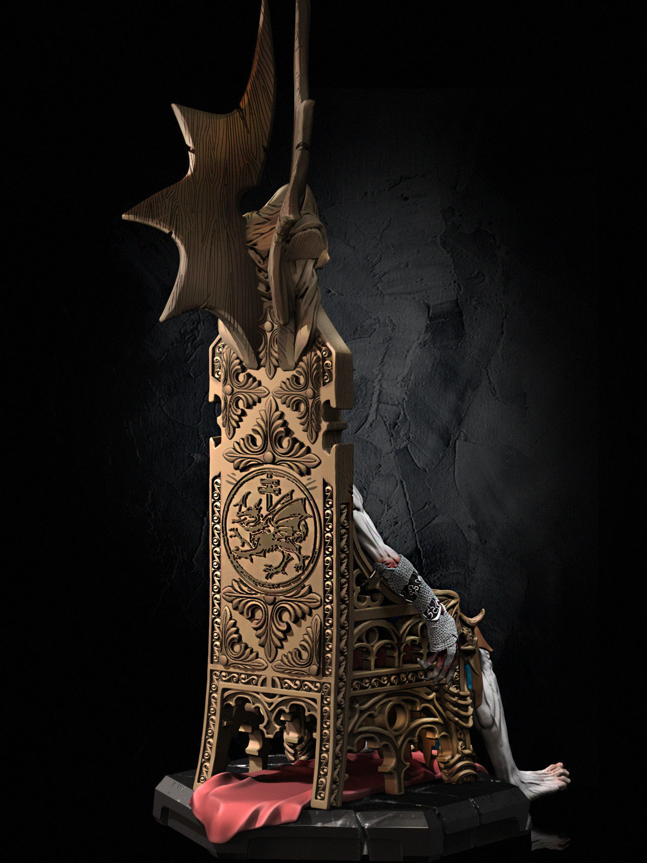 Old Dracula 3D print model_11