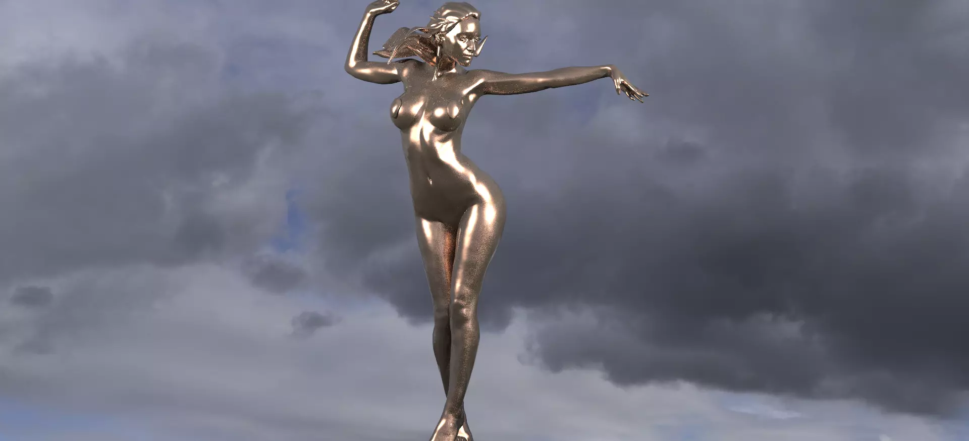 Four Elements Wind Sculpture 1 3D model_0