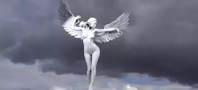 Four Elements Wind Sculpture Wings 1 3D model