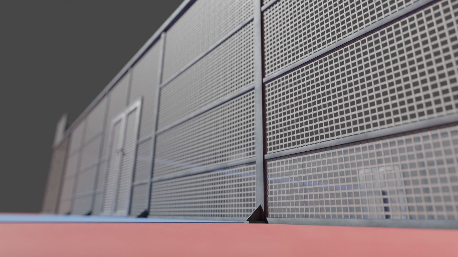 Padel court deluxe Pista de padel deluxe Low-poly 3D model_16