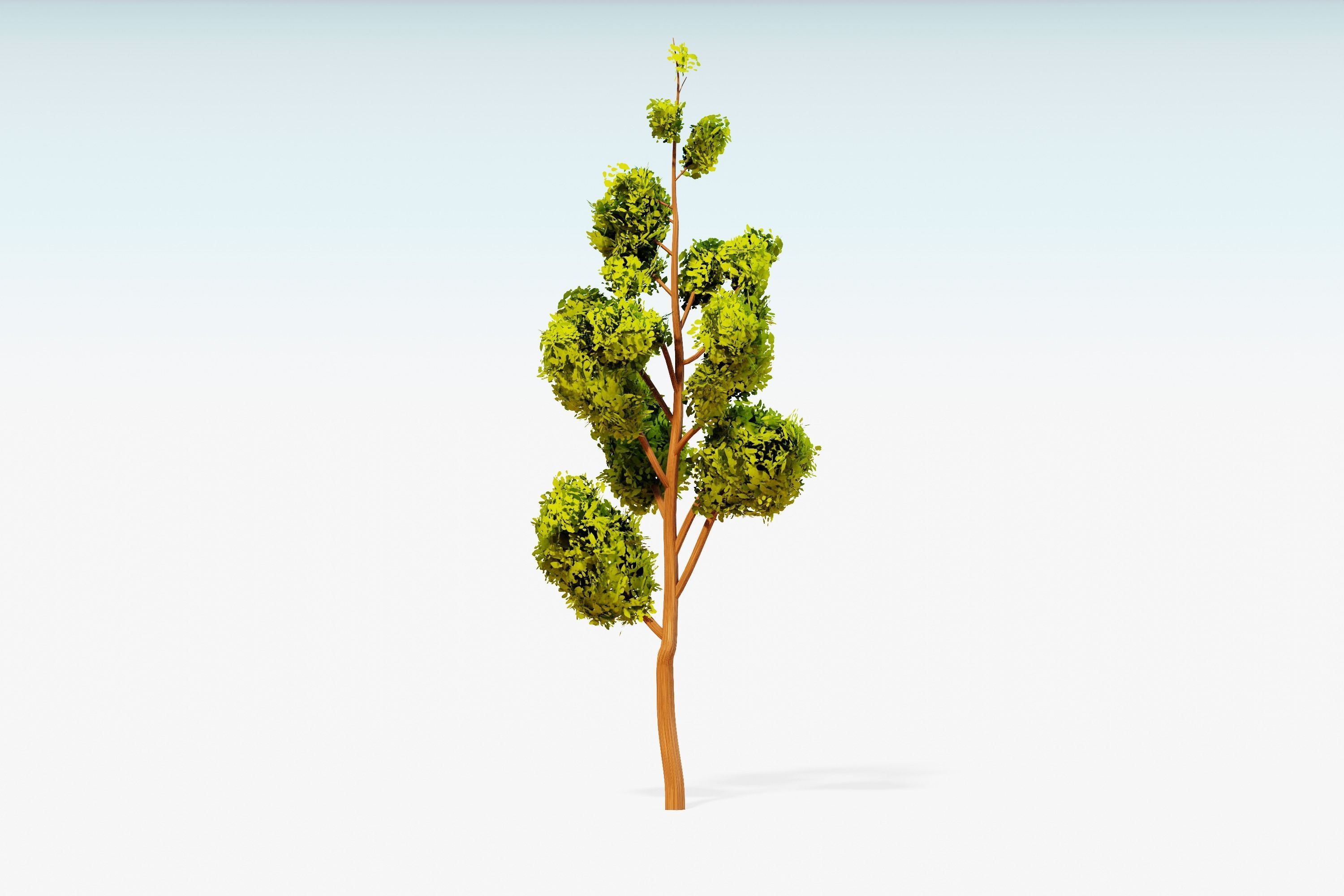 Stylized Trees Pack 55 Trees Low-poly 3D model_15