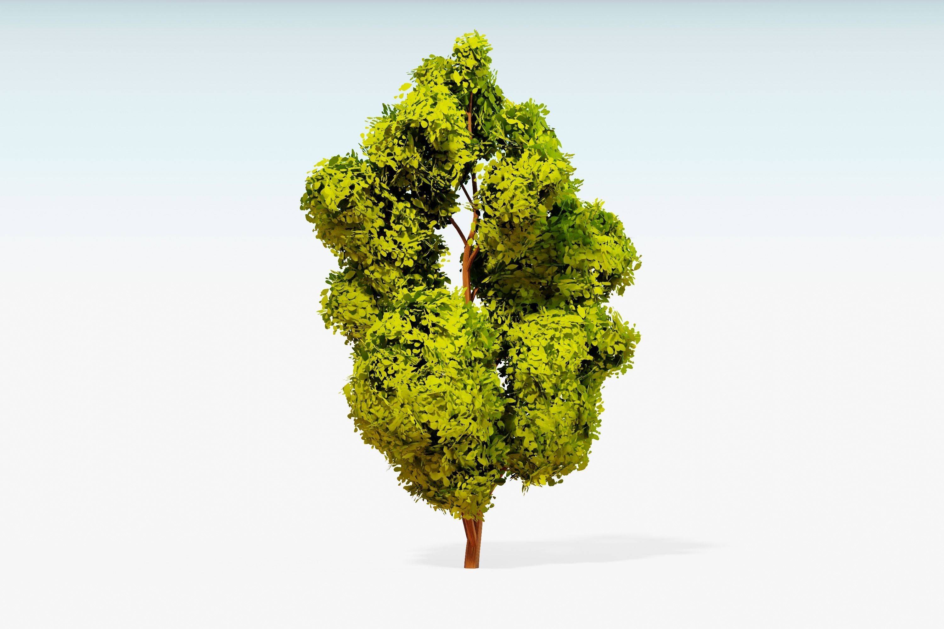 Stylized Trees Pack 55 Trees Low-poly 3D model_8