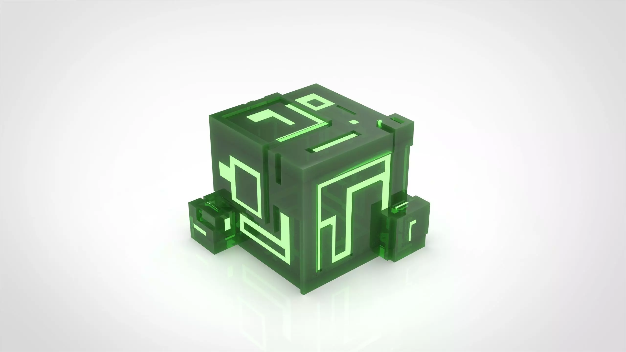 Ion Cube as Candle Holder 3D print model_0