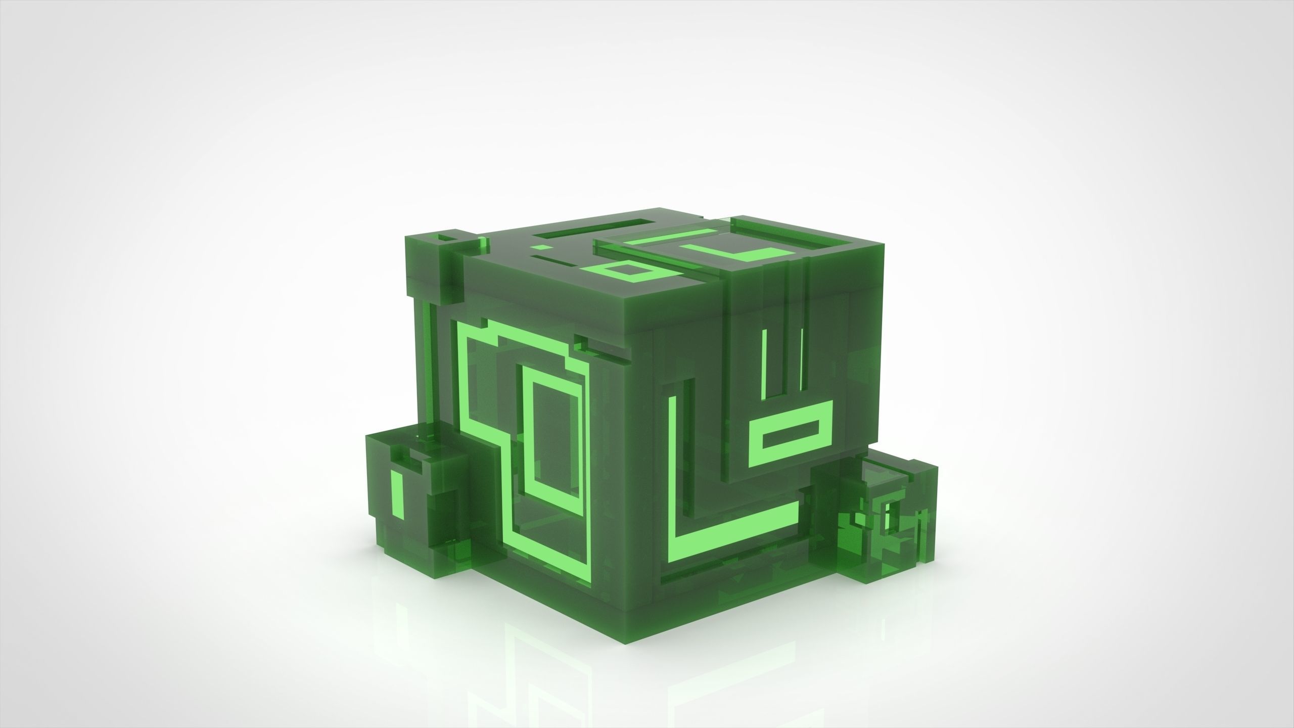 Ion Cube as Candle Holder 3D print model_1