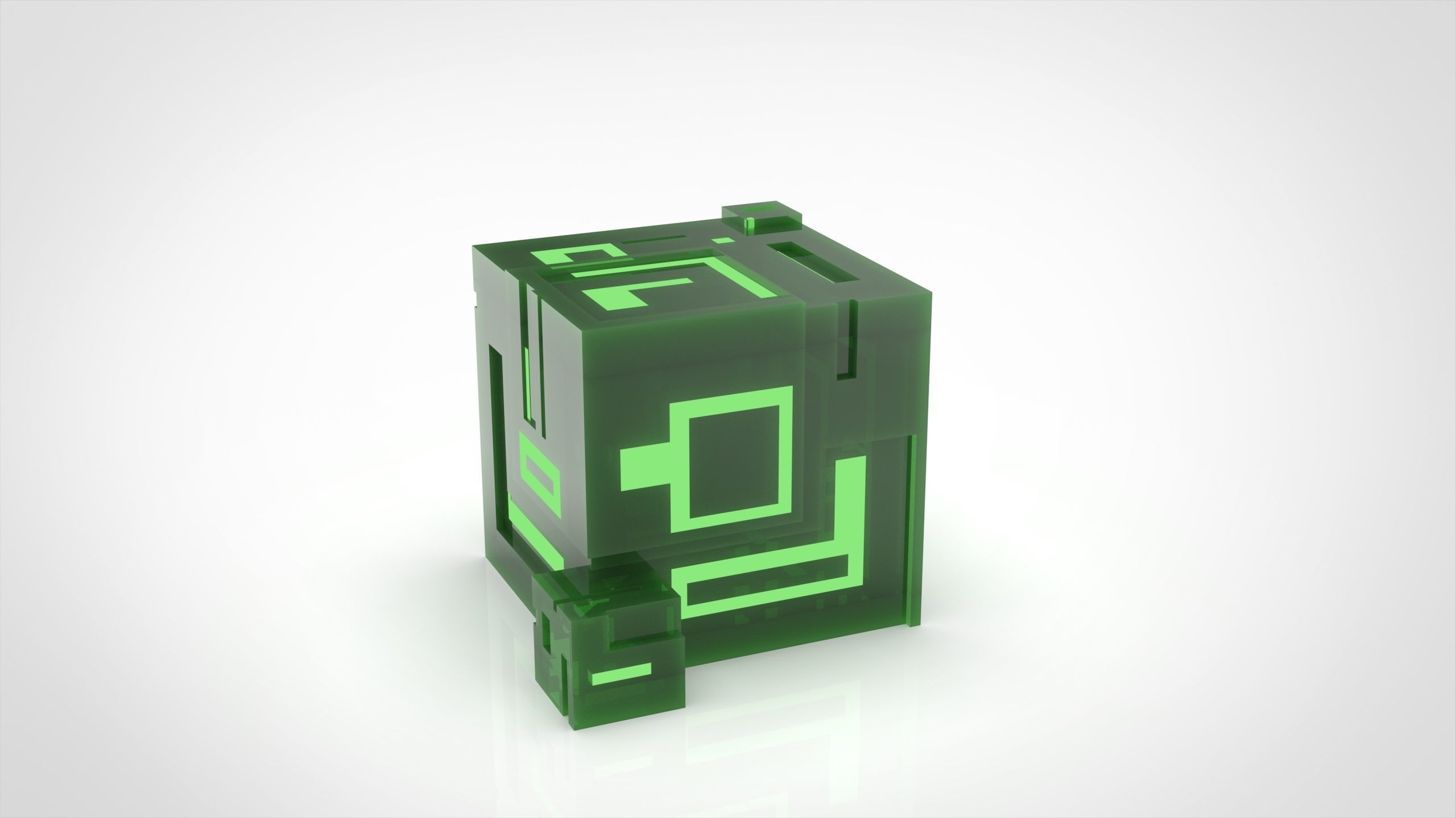 Ion Cube as Candle Holder 3D print model_2