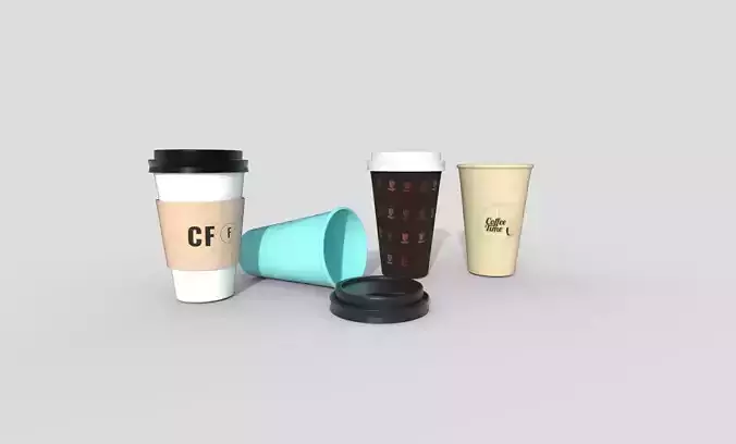 The Art of Savoring Exploring the World of Coffee Sippers Low-poly 3D model