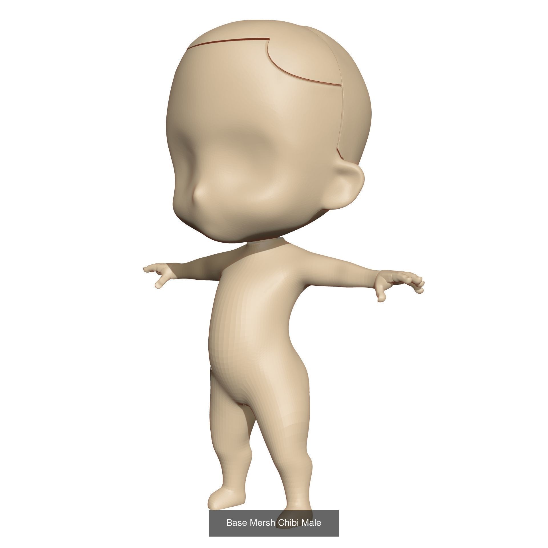Base Mersh Chibi 3D Model Collection_2