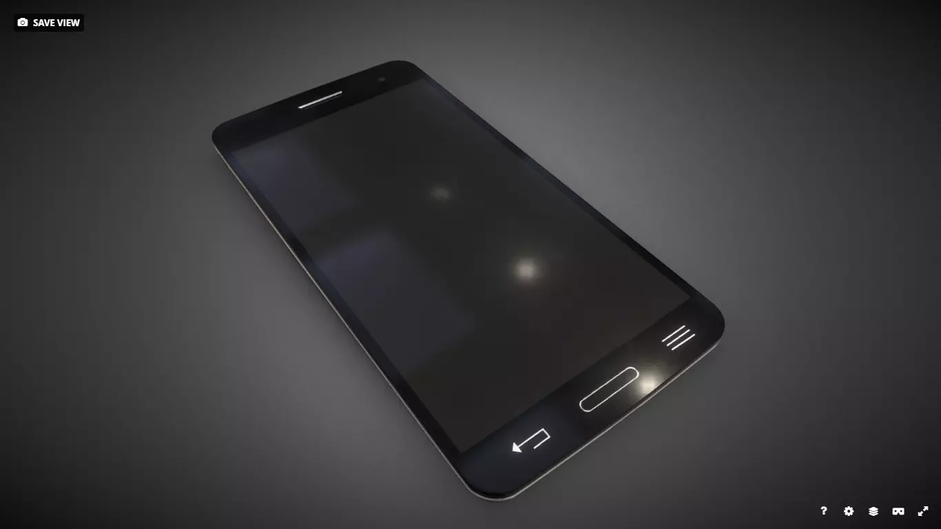 Cell phone Free low-poly 3D model_0
