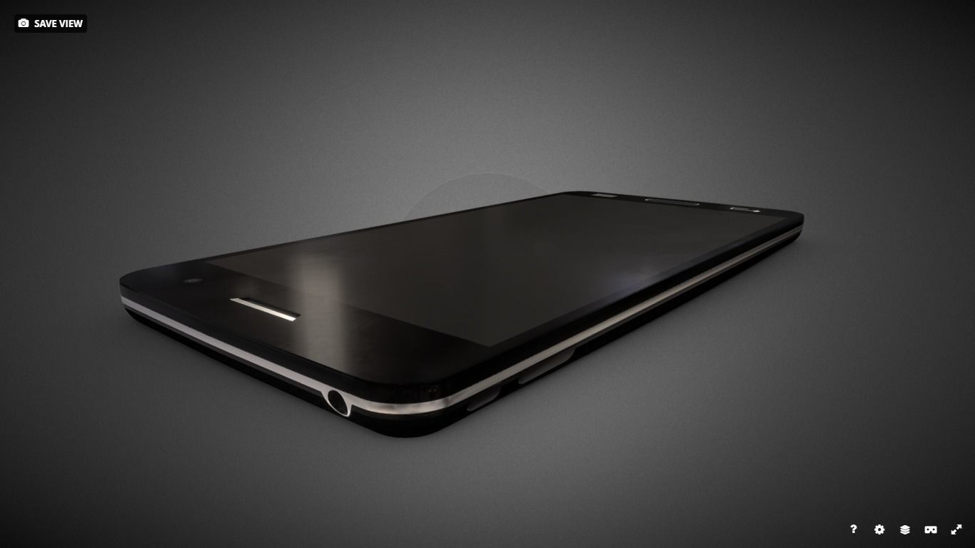 Cell phone Free low-poly 3D model_2