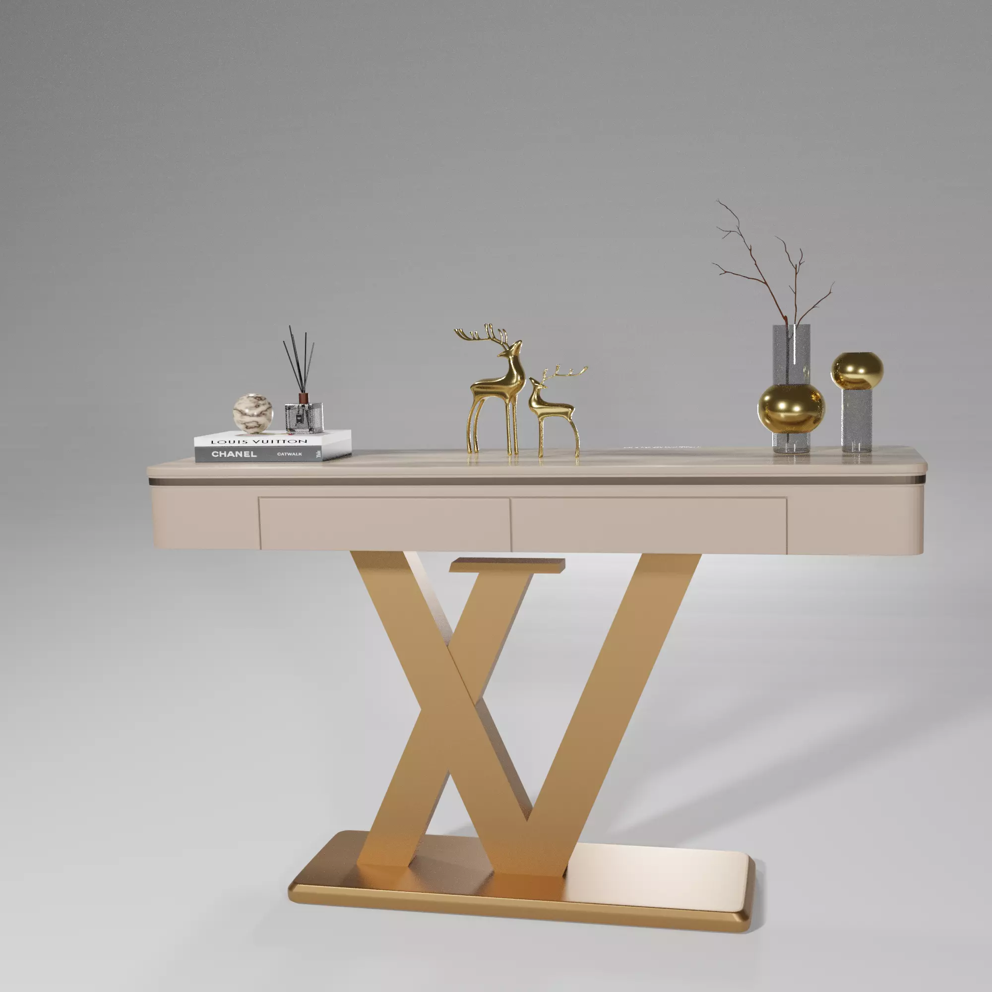 Porch Luxury console 3D Model 3D model