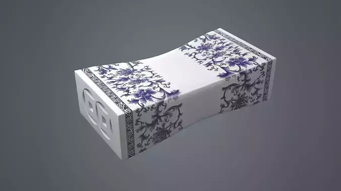 Ancient porcelain pillow antiques green glaze ceramics