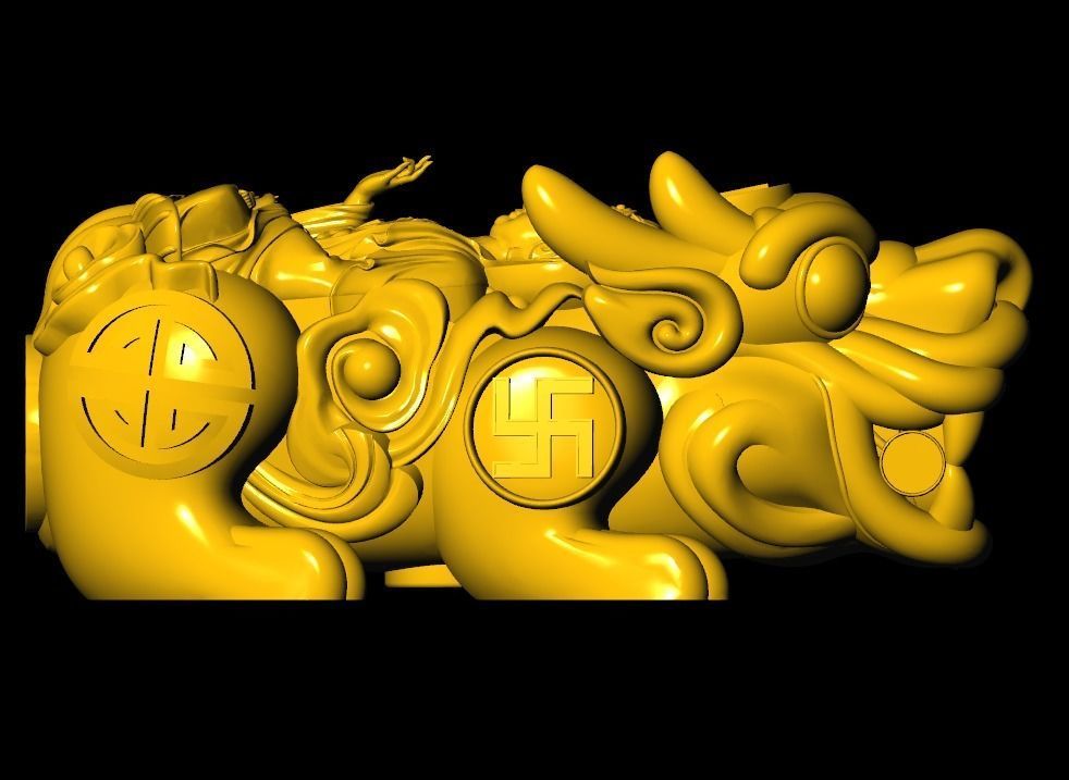 Pixiu Face Bracelet-Unicorn bracelet T05 3D print model_4