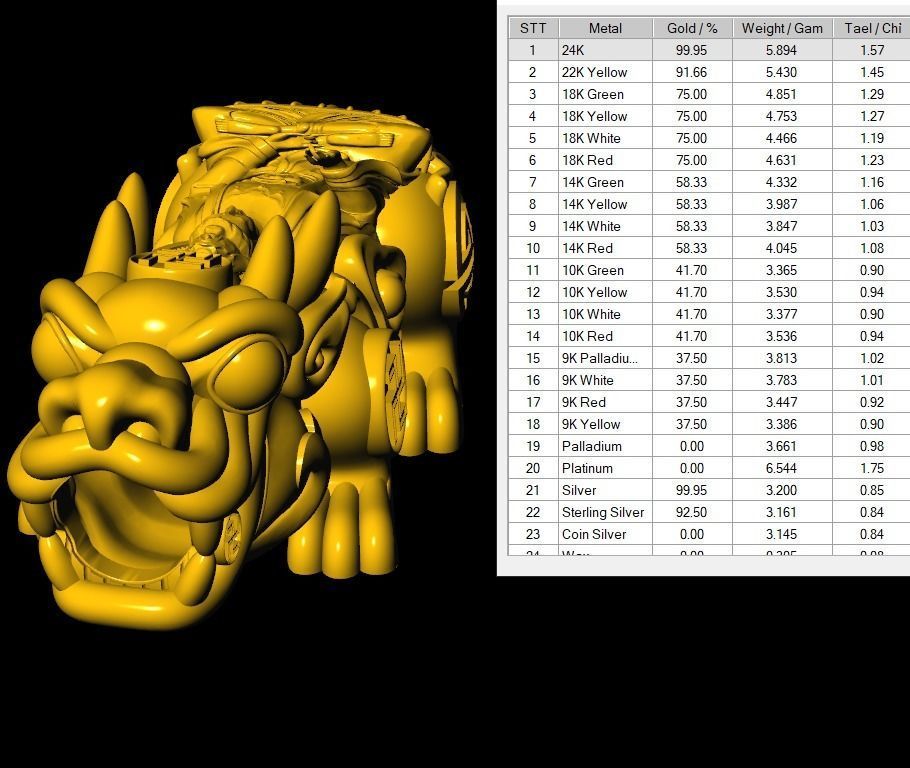 Pixiu Face Bracelet-Unicorn bracelet T05 3D print model_9