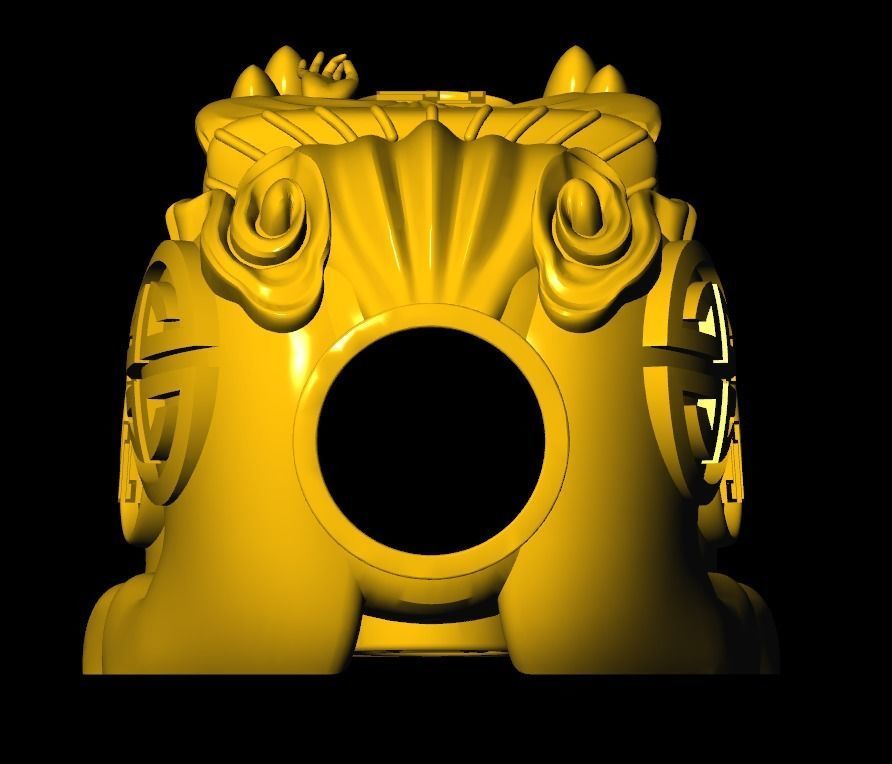 Pixiu Face Bracelet-Unicorn bracelet T05 3D print model_3