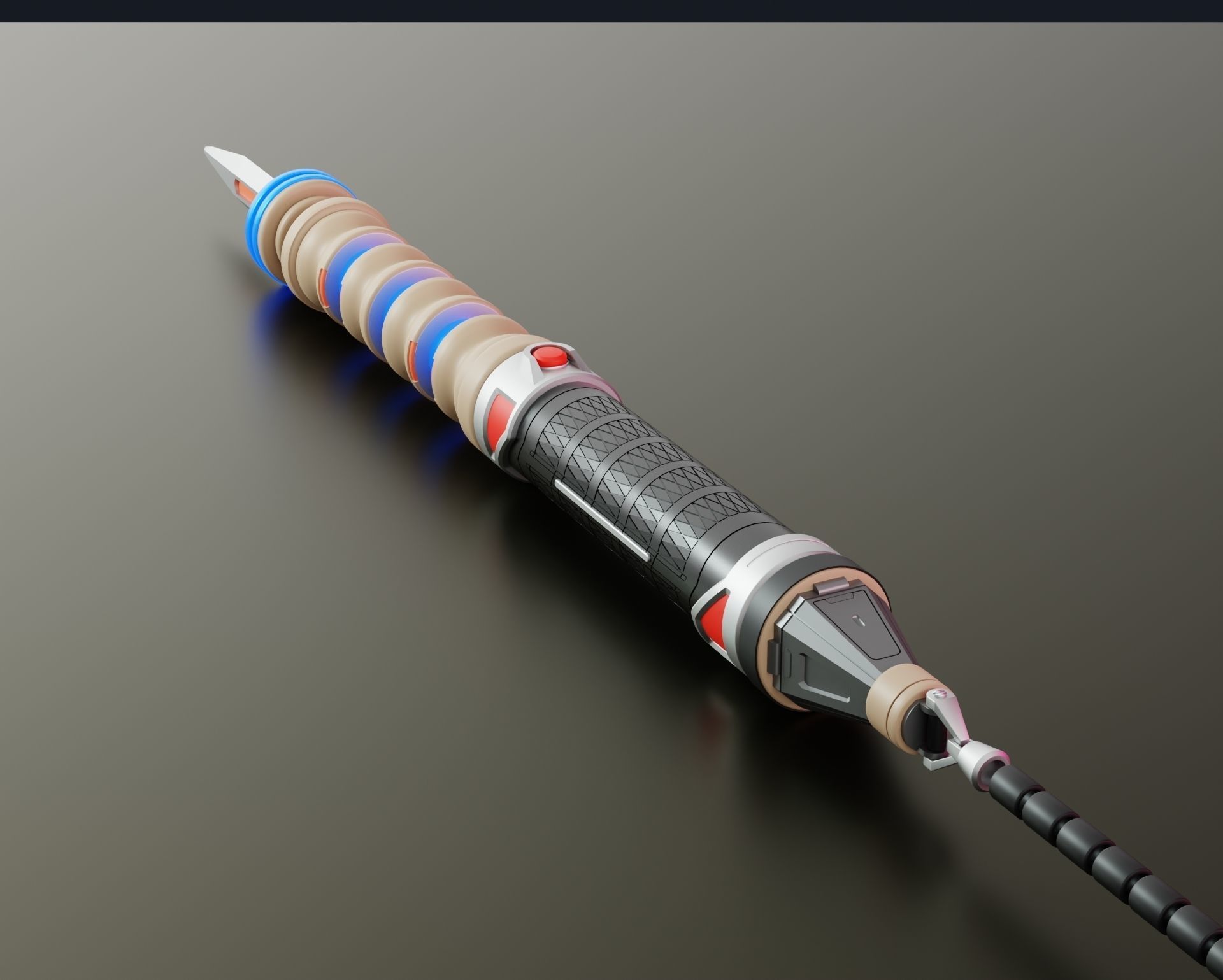 Apex Legends Ash Heirloom Strongest Link nunchaku cosplay props 3D print model_2