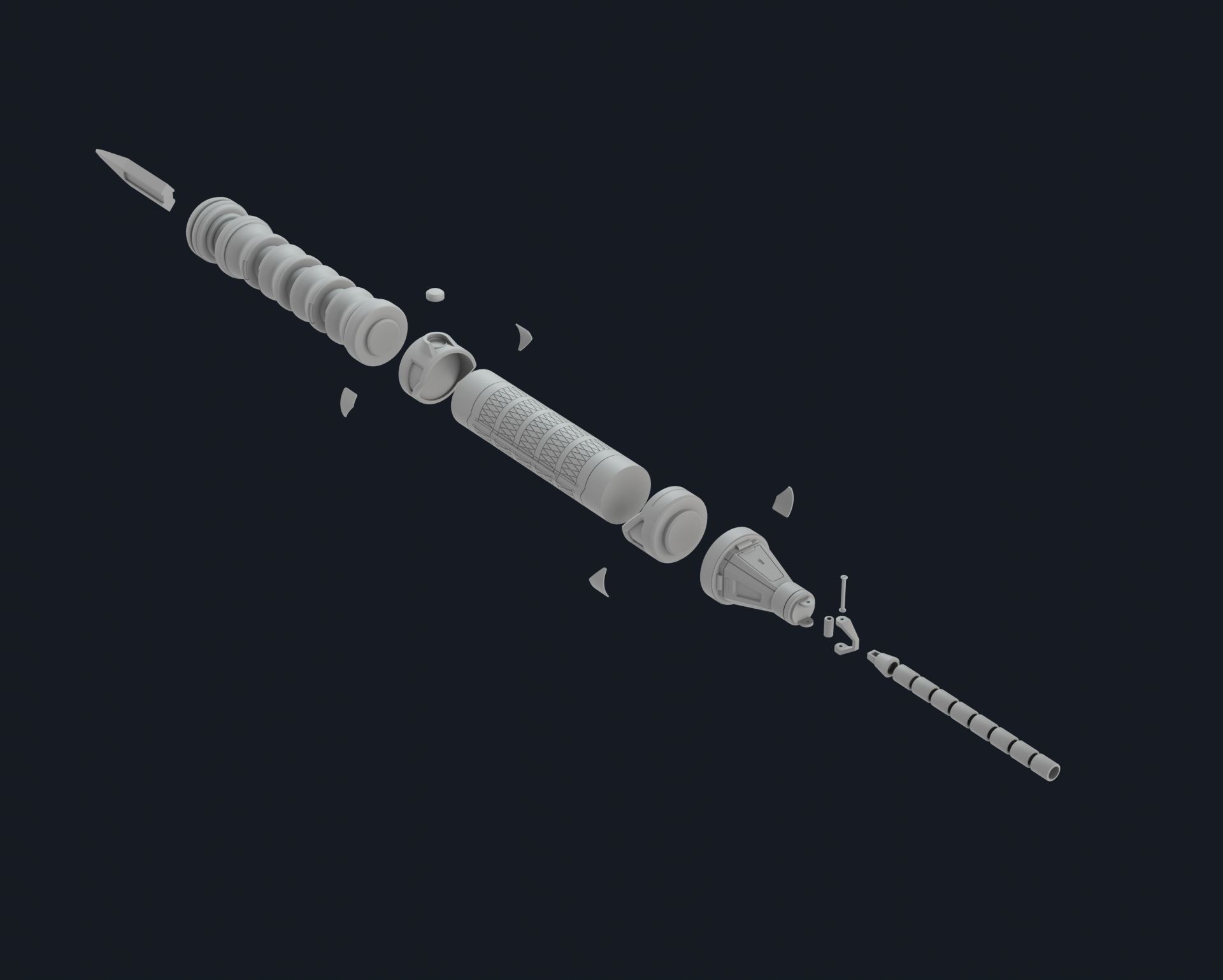 Apex Legends Ash Heirloom Strongest Link nunchaku cosplay props 3D print model_8