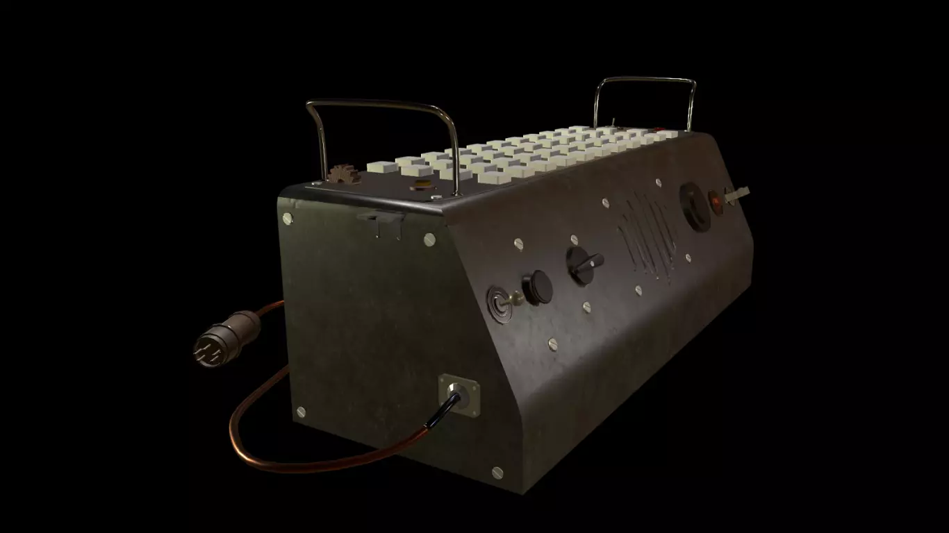 Radio Prop Low-poly 3D model