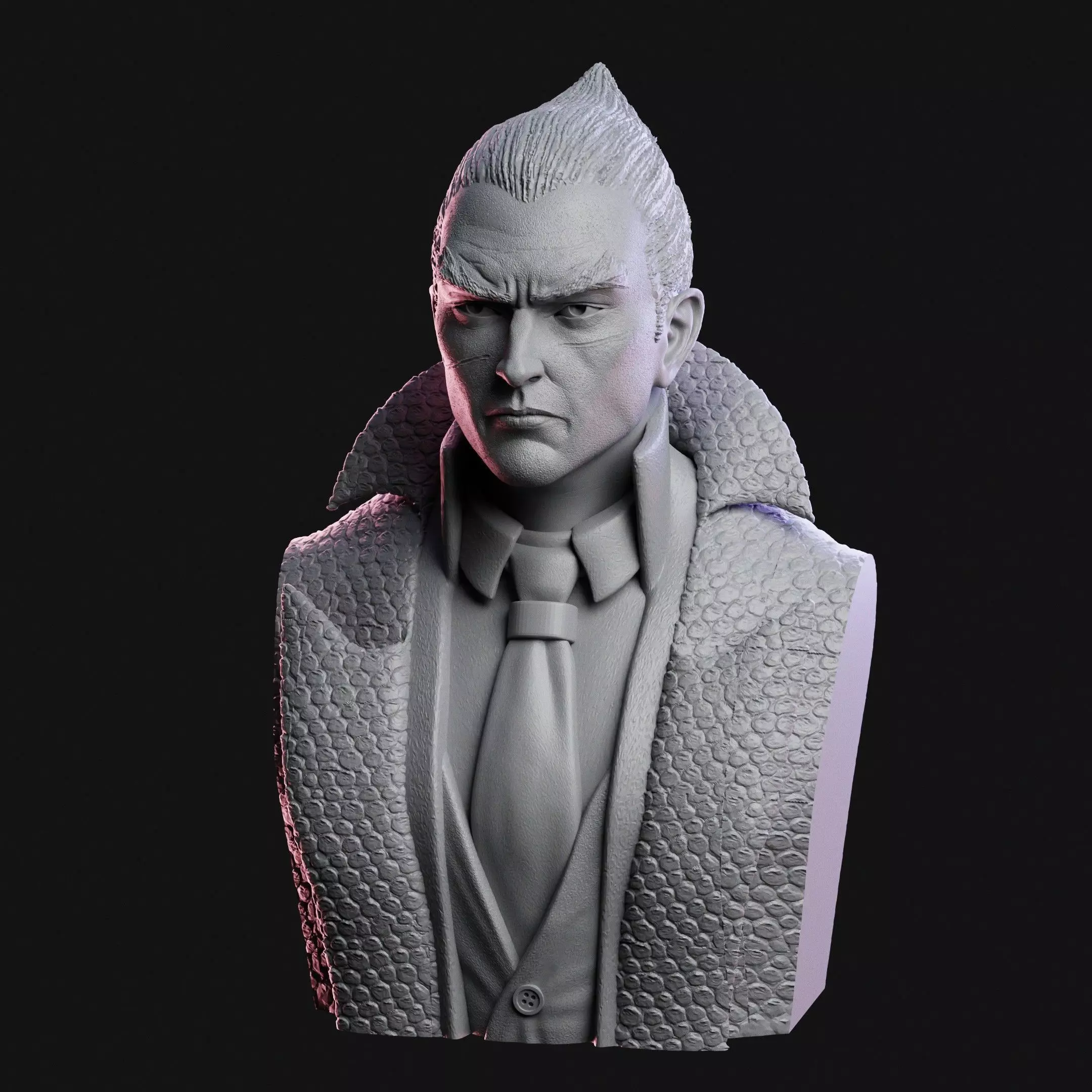 Kazuya Mishima Tekken 8 Bust 3D print model_0