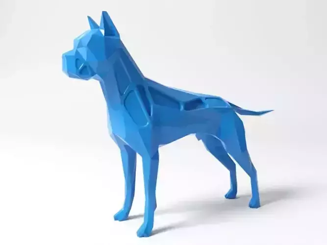 Polygon German Boxer Dog