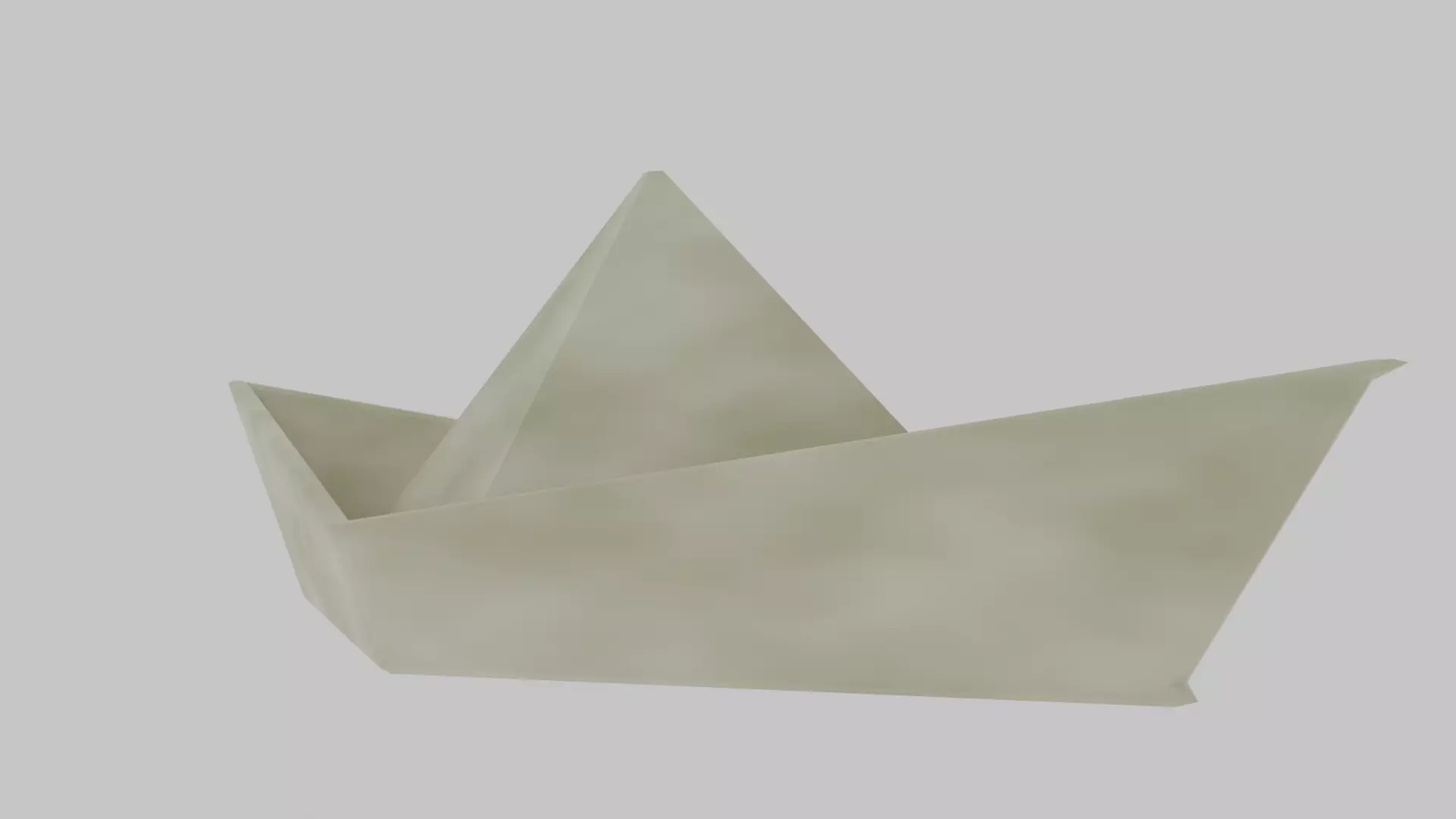 Paper boat Free 3D model