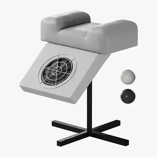 Pedicure stand with Neobeauty vacuum cleaner Low-poly 3D model