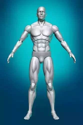 Articulated Action Figure 3D print model