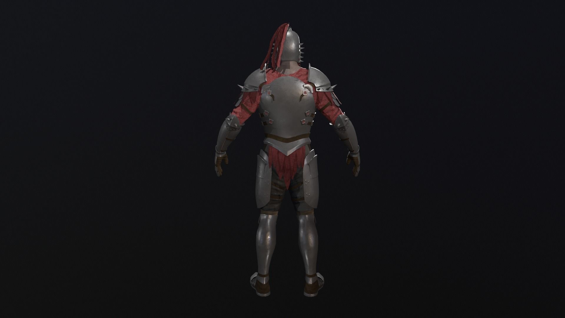 Knight Character Low-poly 3D model_4