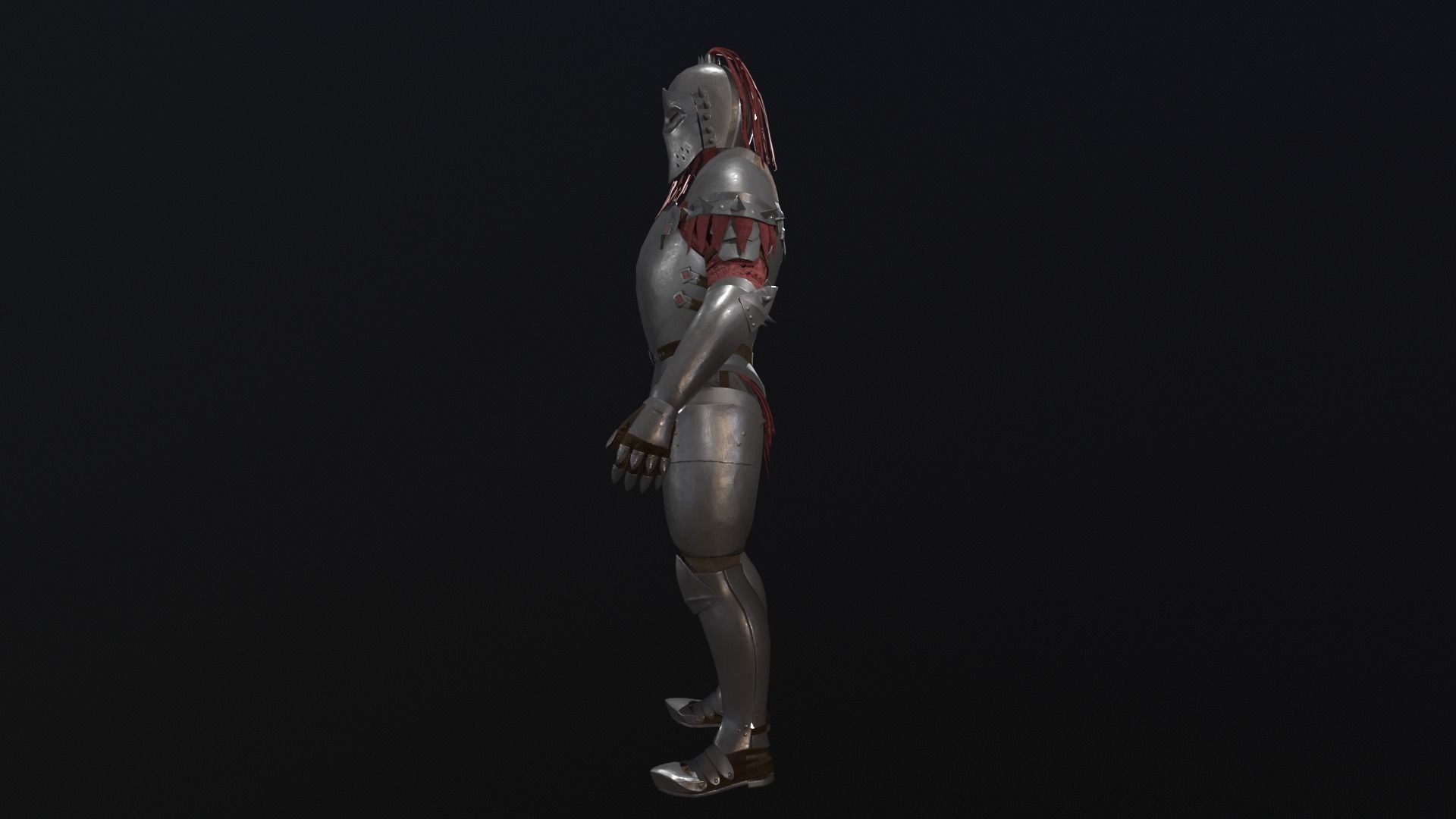 Knight Character Low-poly 3D model_3