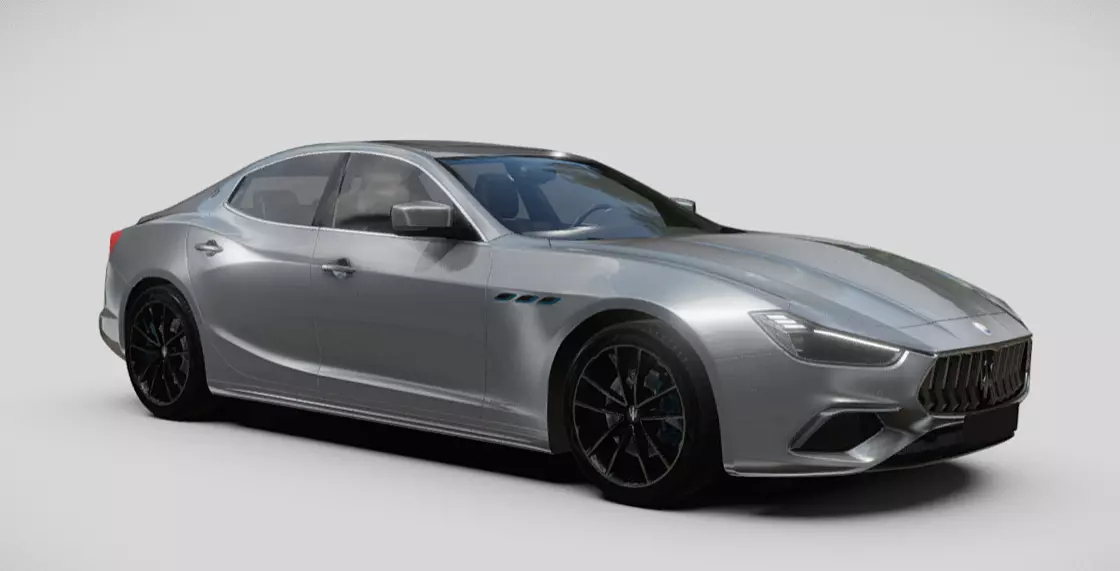 Maserati Ghibli hybrid Free 3D model