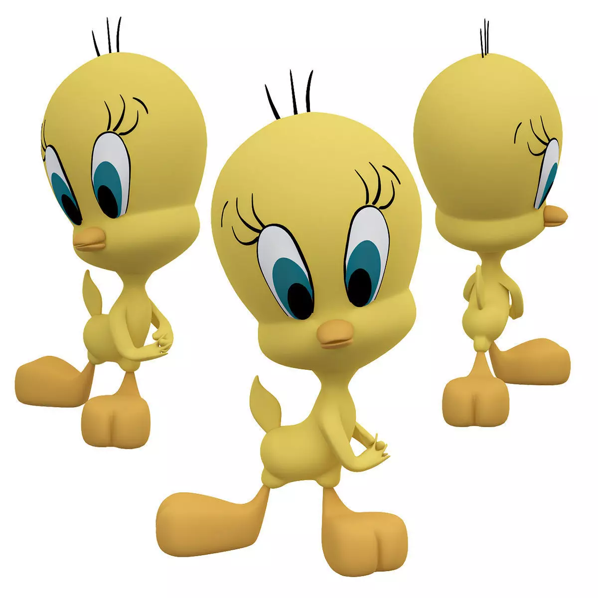 Tweety Bird cake topper - Titti 3D model