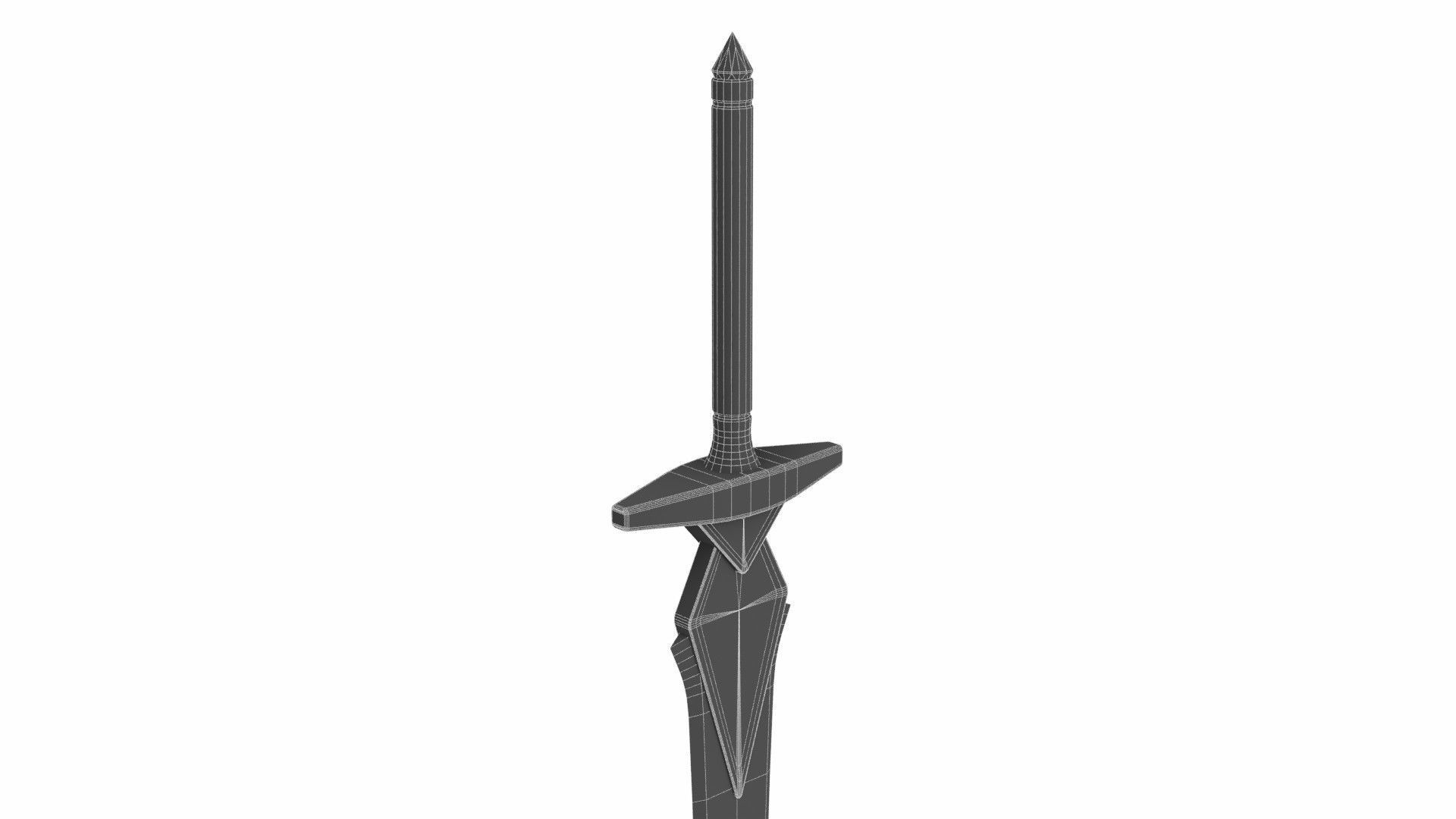Longsword 3D model_6