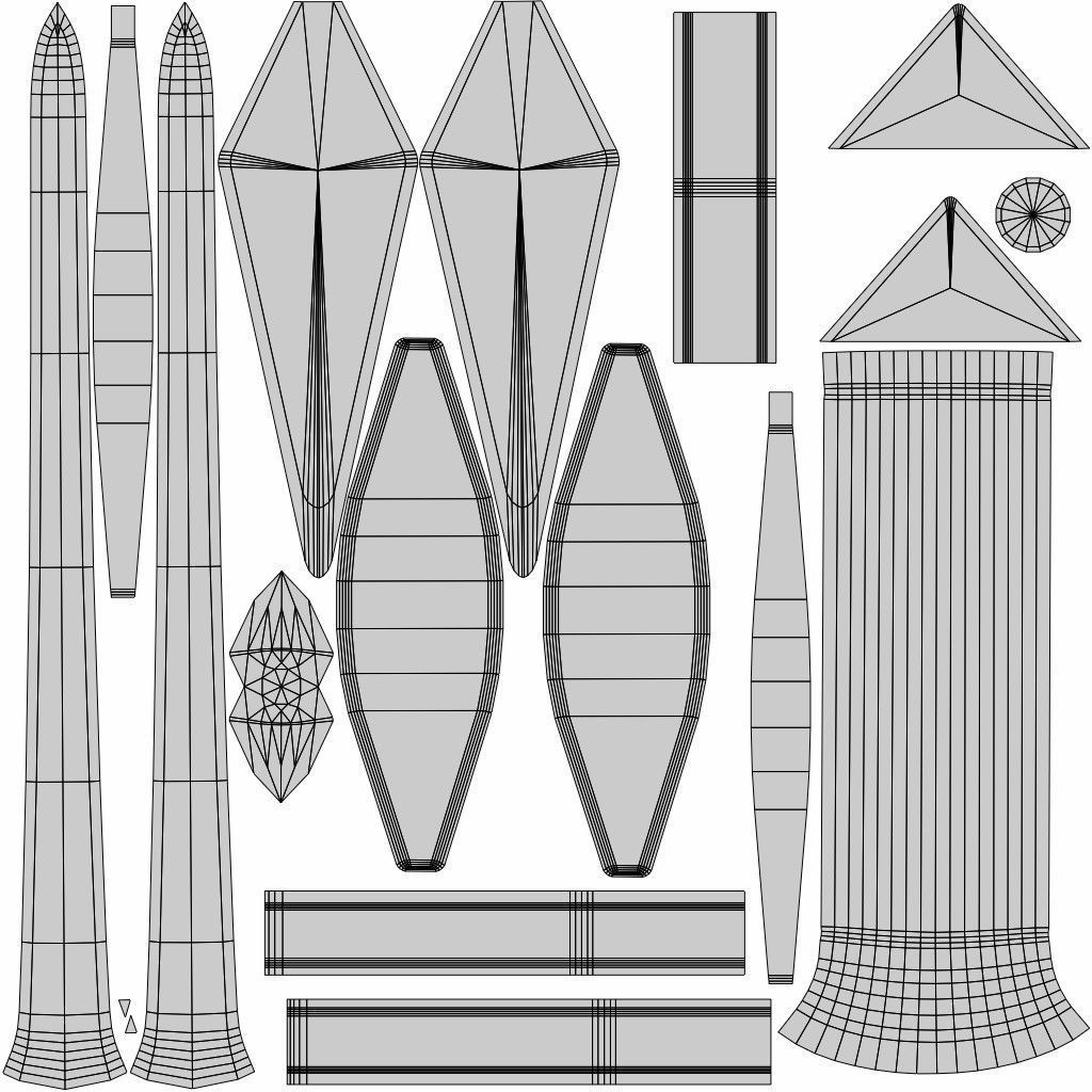 Longsword 3D model_7