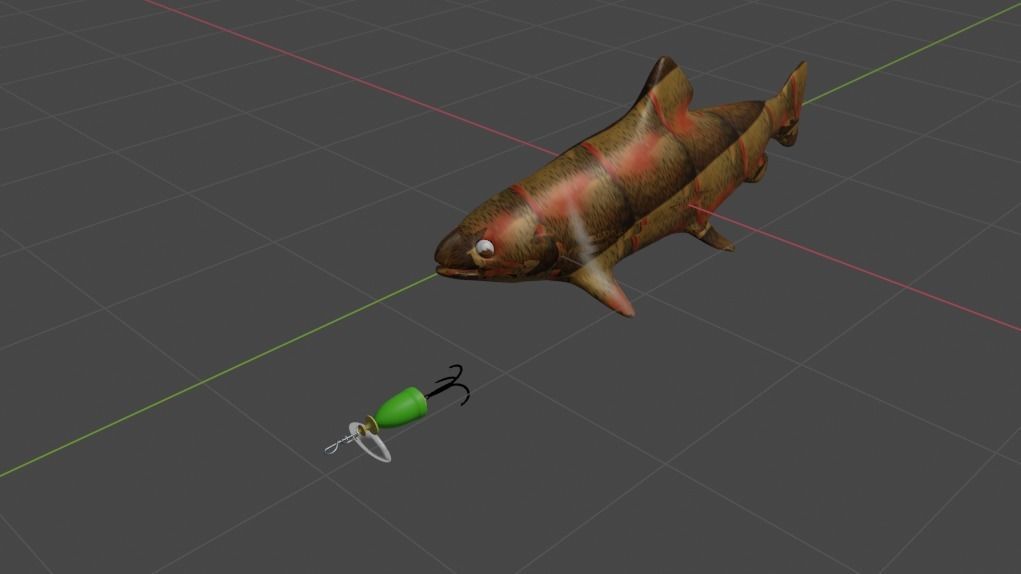 3d model fish for game and other Low-poly 3D model_4