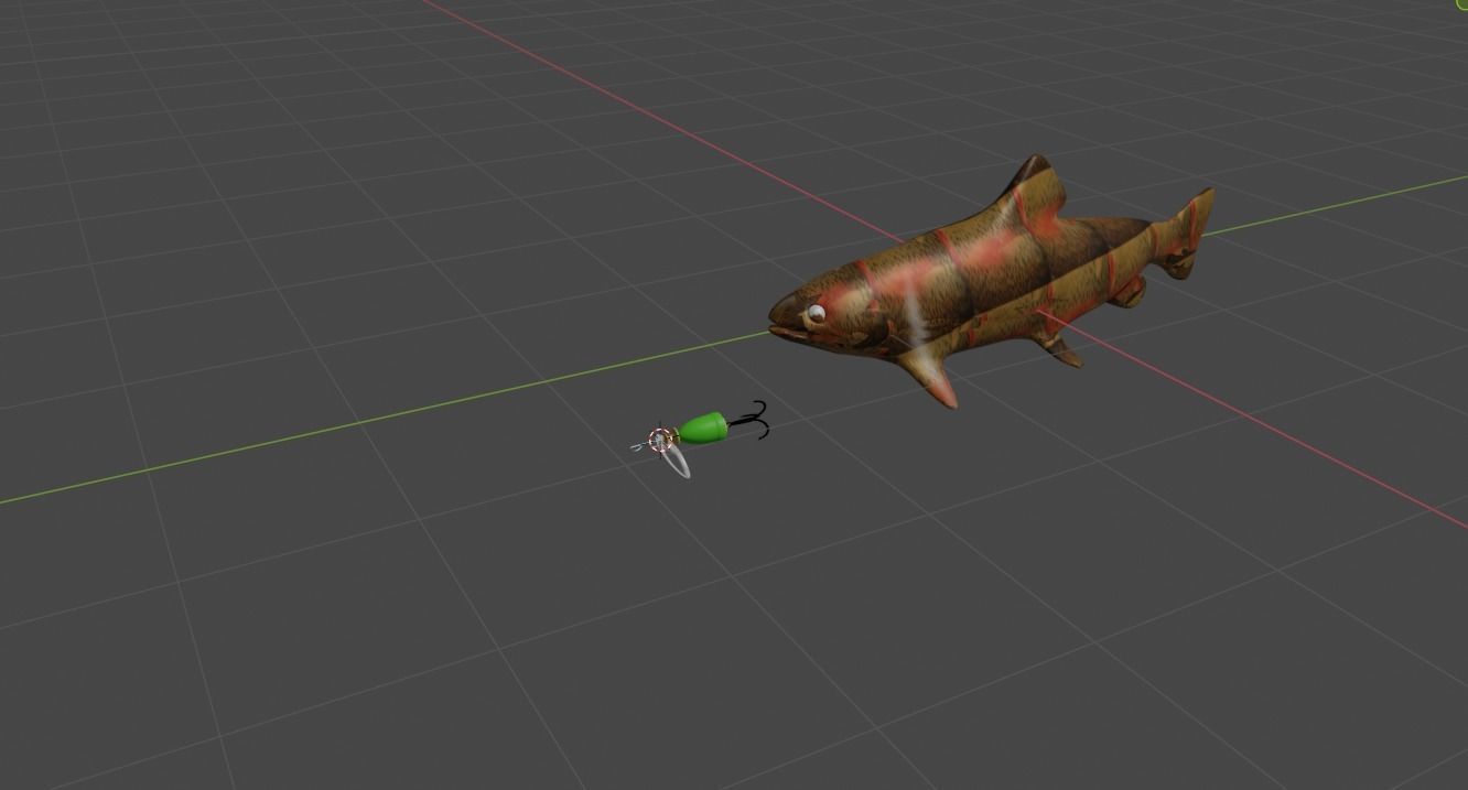 3d model fish for game and other Low-poly 3D model_1