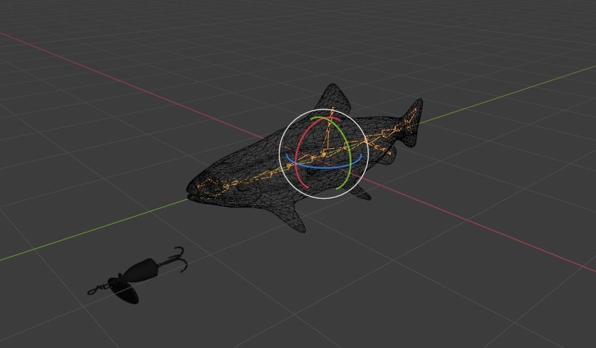 3d model fish for game and other Low-poly 3D model_5