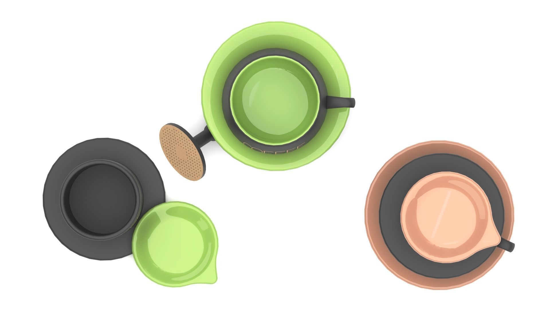 Coffee cup with filter 3D model_5