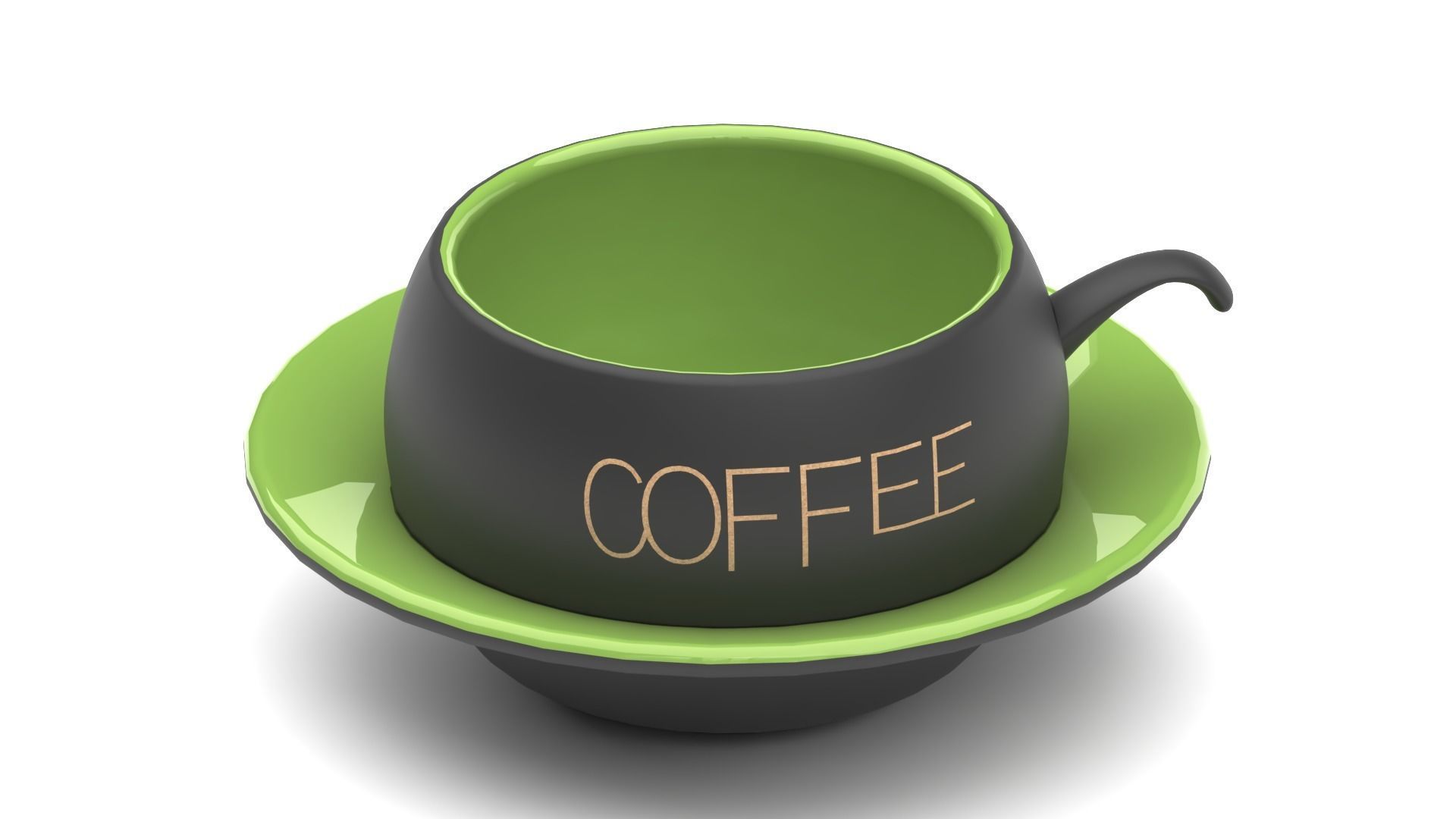 Coffee cup with filter 3D model_3