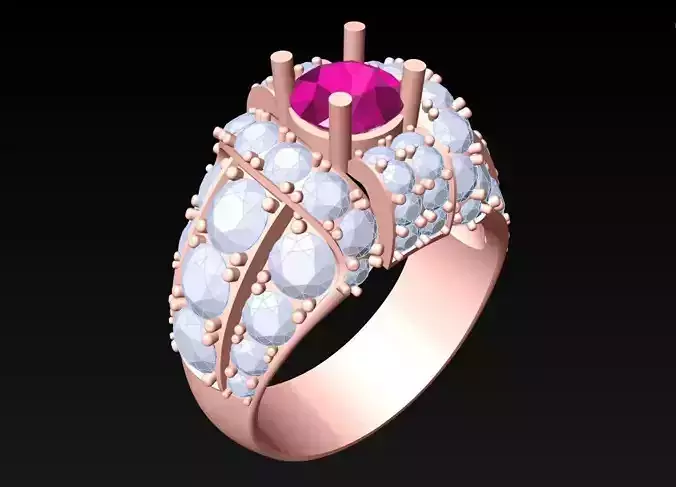 Diamond Rings  - N3145 3D print model
