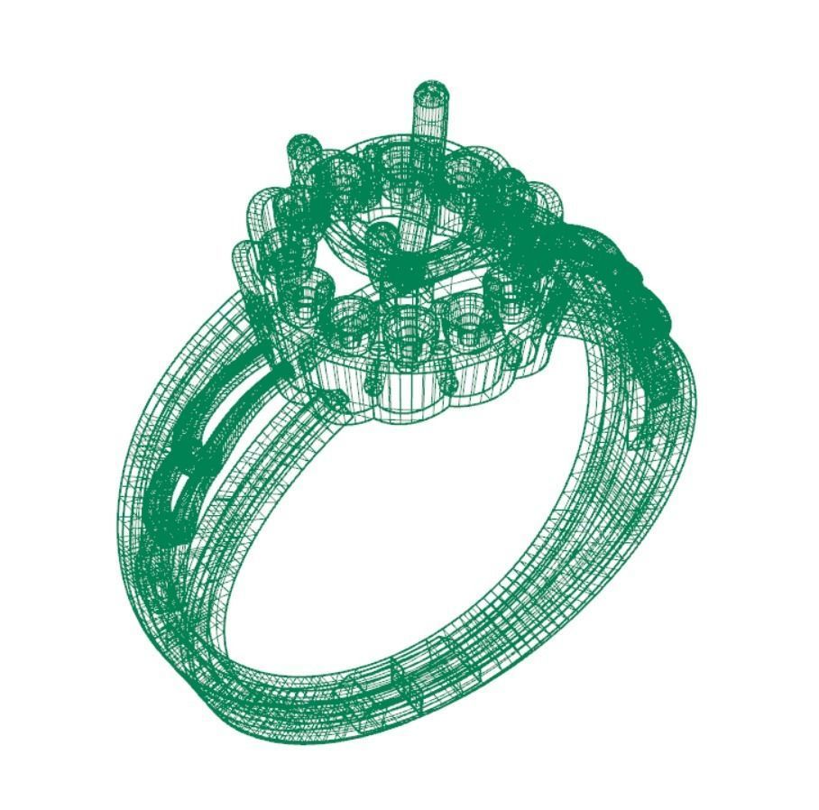  ENGAGEMENT DIAMOND RING 3D print model_6