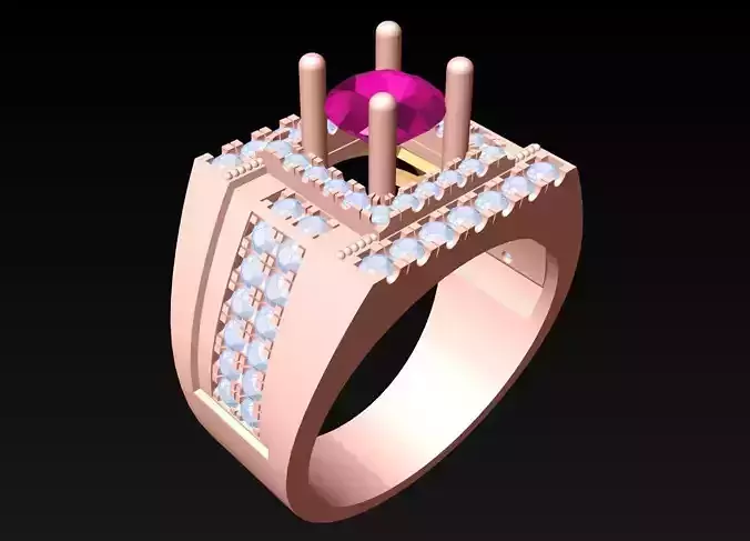 Diamond Rings - Mens Ring - N243