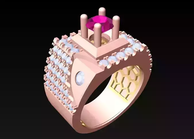 Diamond Rings - Mens Ring - N107